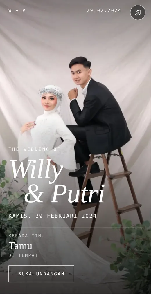 Sampul tema Modern Mono: foto penuh dengan huruf besar